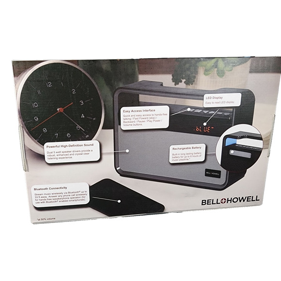 Bell + Howell BH75TWS True Wireless Stereo Link Neo-Retro Bluetooth Speaker - Picture 2 of 10
